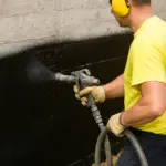 Bitumen Spritzfolie